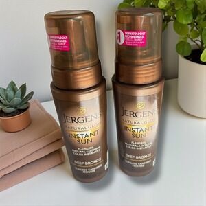 Jergens Natural Glow Instant Sun Deep Bronze Sunless Tanning‎ Mousse - 2 Pack